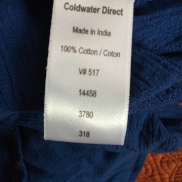 🛍BUNDLE ONLY🛍 COLDWATER CREEK LADIES BLUE LONG SLEEVE TOP - Picture 7 of 8
